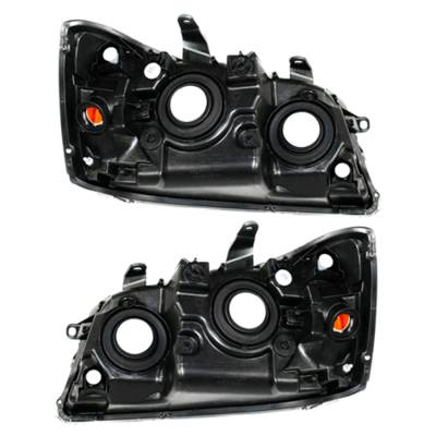 Rareelectrical - New Pair Of Headlight Compatible With Toyota Highlander Base Sport 2.4L 2004-2006 By Part Number - Image 2
