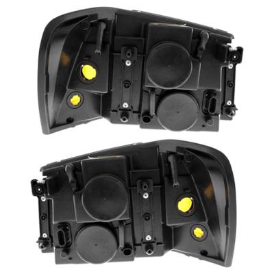 Rareelectrical - New Pair Of Halogen Headlight Compatible With Gmc Envoy Sle Slt Sport Utility 2002-2009 By Part - Image 2