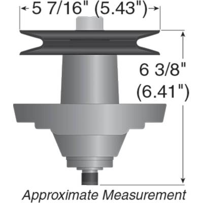 Rareelectrical - New Spindle Assembly Compatible With Cub Cadet Huskee 13Ws92ap010 13Aq11cp010 Lt1050 17Ai2acp010 By - Image 3