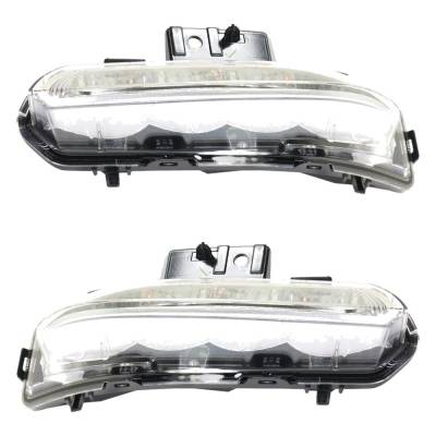 Rareelectrical - New Pair Of Daytime Running Lights Compatible With Buick Enclave 3.6L 2013 2014 2015 2016 2017 By - Image 2