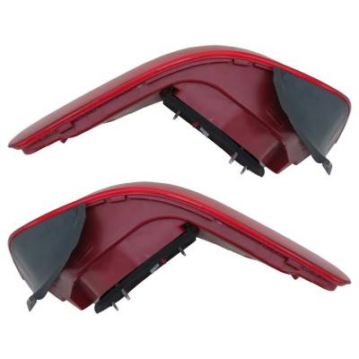 Rareelectrical - New Pair Of Led Tail Lights Compatible With Mercedes-Benz Glk350 Base 3.5L 2013 2014 2015 By - Image 3