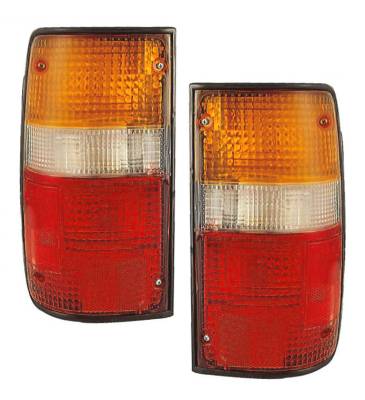 Rareelectrical - New Tail Lights Pair Compatible With Toyota Pickup 1989-95 To2801105 81550-89166 8155089166 - Image 2