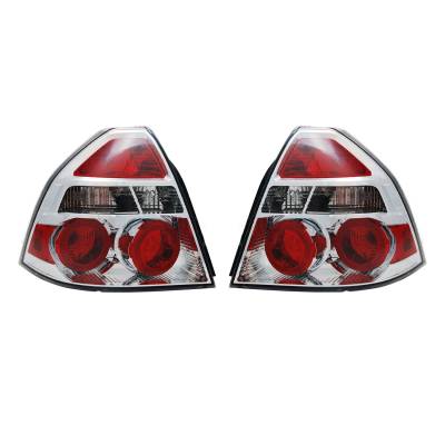 New Pair Of Tail Lights Compatible With Chevrolet Aveo Sedan 2009 2010 Gm2801245 Gm2800245 96943585