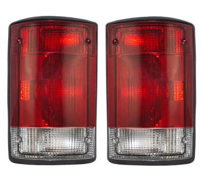 Rareelectrical - New Pair Of Tail Lights Compatible With Ford E-250 Super Duty E-150 Club Wagon Fo2800190 5C2z 13405 - Image 2