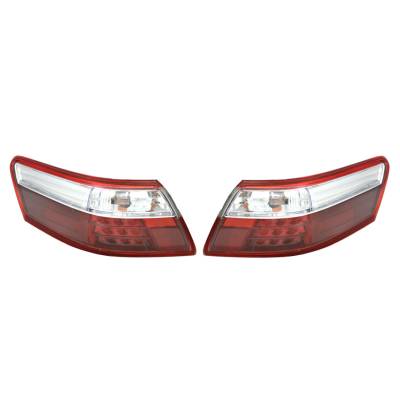 Rareelectrical - New Outer Tail Light Pair Compatible With Toyota Camry Hybrid 2007-09 To2805103 81551-33490 - Image 2