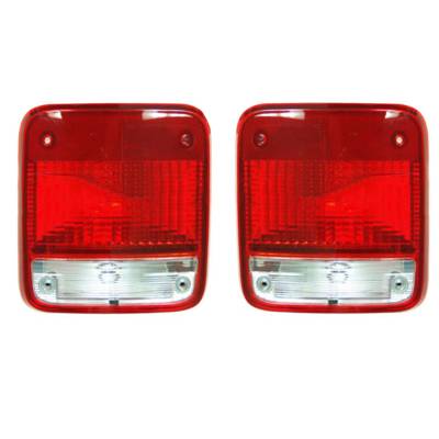 Rareelectrical - New Pair Of Tail Lights Compatible With Gmc Savana 3500 2500 1500 1996 Gm2800101 Gm2801101 5977496 - Image 2