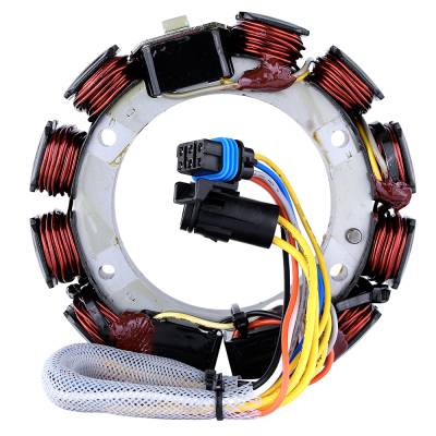 Rareelectrical - Stator Compatible With Johnson Evinrude 175Hp Gl El Ex Nx 60 Degree Outboard 1991-1994 584109 584981 - Image 6