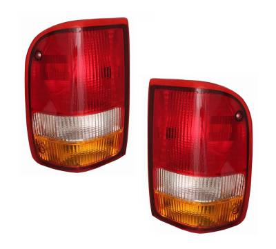 Rareelectrical - New Pair Left And Right Tail Lights Compatible With Ford Ranger 1993-1997 Fo2801110 F37z 13404 A - Image 3