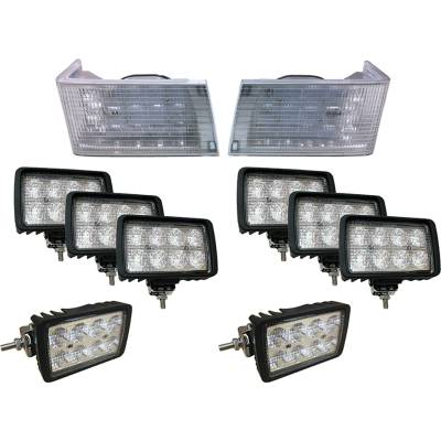 New 42800 Lumens Led Light Kit Compatible With Case International Harvester-8930 Harvester-7220