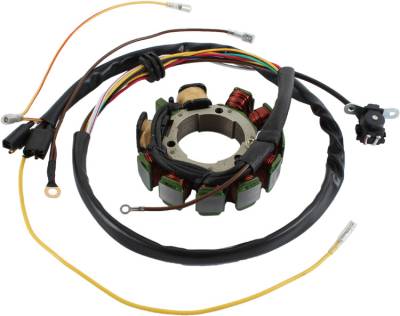 Rareelectrical - New Stator Compatible With Polaris Atv Big Boss Magnum Scrambler 500 3086821 21-551 21551 - Image 2
