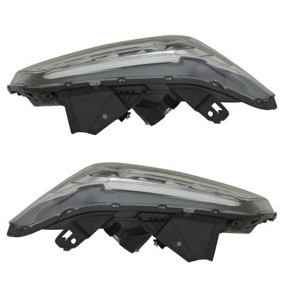 Rareelectrical - New Pair Of Led Headlights Compatible With Acura Rdx Base Sport Utility 4 Door 3.5L 2016 2017 2018 - Image 3