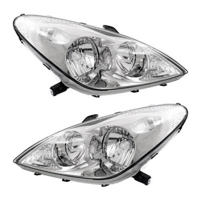 New Pair Of Halogen Headlight Compatible With Lexus Es330 Sedan 2004 By Part Number 81130-33450