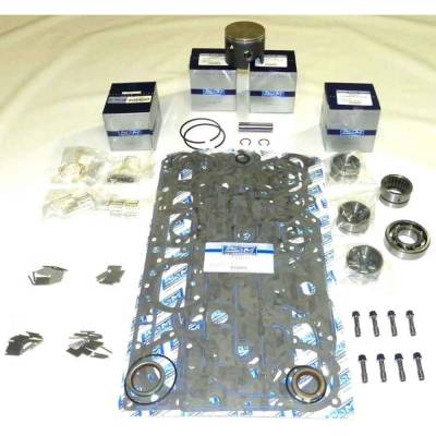 New .020 Over 3.395" Powerhead Rebuild Kit Compatible With Mercury 4 Cyl 3.375 Bore Looper 100-115Hp