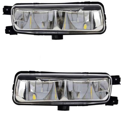 Rareelectrical - New Pair Of Fog Lights Compatible With Land Rover Range Rover Sport Svr Sport Utility Range Rover - Image 1