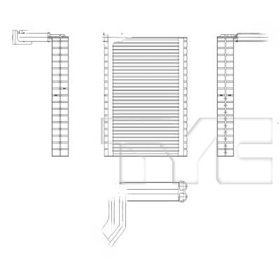 Rareelectrical - New A/C Evaporator Core Compatible With Dodge Mitsubishi Mirage G4 Carbonite Edition Sedan 1.2L L3 - Image 3