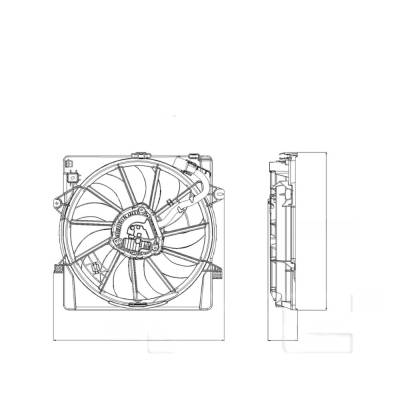 Rareelectrical - New Engine Cooling Fan Compatible With Hyundai Kia Sonata N Line Turbocharged Sedan 2.5L L4 2497Cc - Image 4