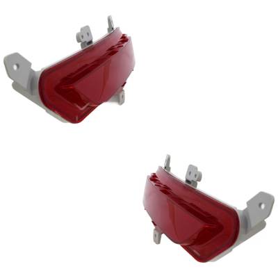 Rareelectrical - New Pair Of Reflector Compatible With Buick Envision Premium Sport Utility Envision Base Sport - Image 3