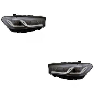 Rareelectrical - New Pair Of Headlights Compatible With Bmw 530E Base Sedan G30 540I Base Sedan G30 530I Xdrive Base - Image 1