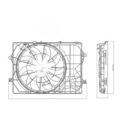 Rareelectrical - New Cooling Fan Compatible With Hyundai Kia Sportage Lx Sport Utility 2.0L L4 1999Cc 122Ci Sportage - Image 4