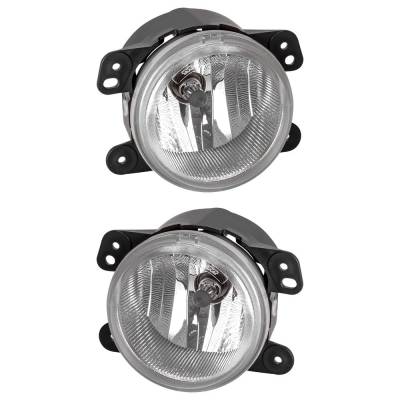 Rareelectrical - New Pair Of Daytime Running Lights Compatible With Chrysler Dodge Jeep 300 Magnum Pt Cruiser - Image 1