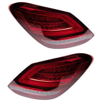 Rareelectrical - New Pair Of Tail Lights Compatible With Mercedes-Benz C300 C43 Amg C63 Amg S C63 Amg 2019 2020 2021 - Image 3