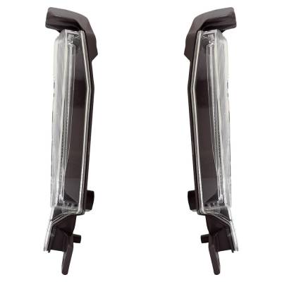 Rareelectrical - New Pair Of Daytime Running Lights Compatible With Toyota Prius 1.8L 2019 2020 2021 2022 By Part - Image 3