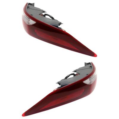 Rareelectrical - New Pair Of Tail Lights Compatible With Hyundai Elantra 2.0L 2017 2018 By Part Numbers 92401-F2120 - Image 3