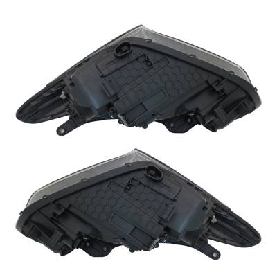 Rareelectrical - New Pair Of Headlights Compatible With Hyundai Santa Fe Xl Gls Premium Sport Utility 4-Door 2019 By - Image 3