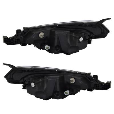 Rareelectrical - New Pair Of Headlights Compatible With Toyota Corolla Xse Sedan 4-Door 2017 2018 2019 By Part - Image 2