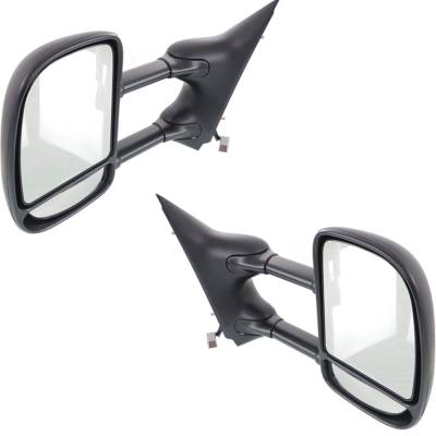 Rareelectrical - New Pair Mirror Compatible With Ford E-150 E-250 Xlt Xl Base Standard Extended Passenger Cargo Van - Image 3