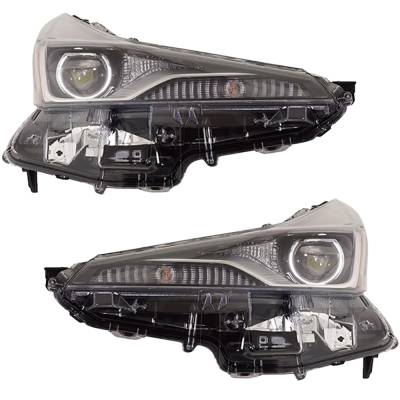 Rareelectrical - New Pair Of Headlights Compatible With Toyota Prius L Eco Le Hatchback 4-Door 1.8L 2019 2020 2021 - Image 3