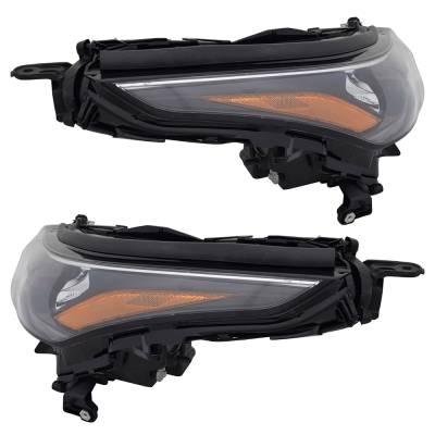 Rareelectrical - New Pair Of Headlights Compatible With Toyota Highlander Hybrid Le Sport Utility 2020 By Part - Image 5