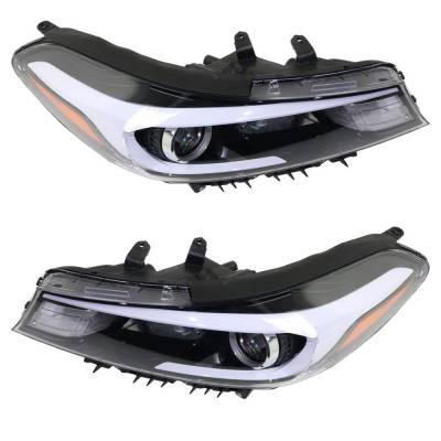 Rareelectrical - New Pair Of Halogen Headlights Compatible With Kia Forte5 Ex Hatchback 4 Door 2.0L 2017 2018 By Part - Image 4