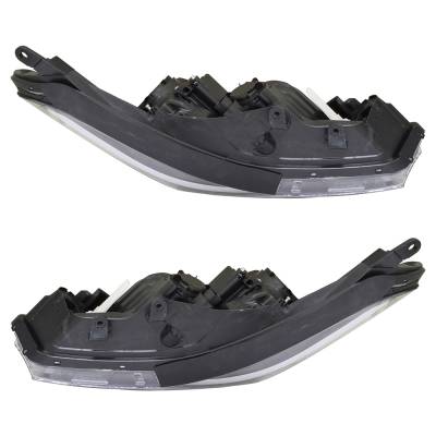 Rareelectrical - New Pair Of Halogen Headlights Compatible With Kia Forte Ex Sedan 4 Door 2.0L 2017 2018 By Part - Image 4