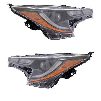 Rareelectrical - New Pair Of Headlights Compatible With Toyota Corolla Xse Apex Sedan 4-Door 2.0L 2021 2022 By Part - Image 1