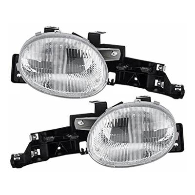 New Pair Of Headlight Compatible With Dodge Neon 1995-1996 By Part Number 4761448Ab 4761449Ab