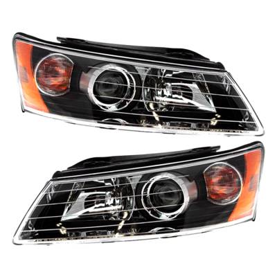 New Pair Of Headlight Compatible With Hyundai Sonata Lx Sedan 2006 By Part Number 92102-0A000