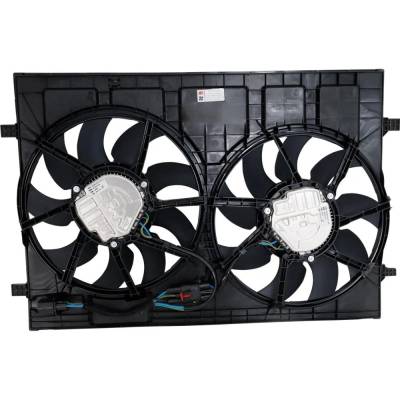 Rareelectrical - New Dual Cooling Fan Assembly Compatible With Volkswagen Atlas Se 4 Cyl 2.0L Atlas Cross Sport - Image 2