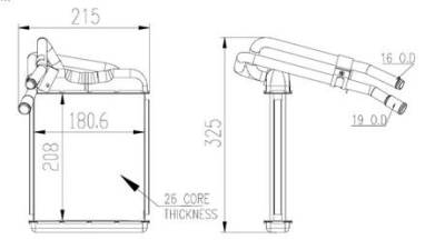Rareelectrical - New Hvac Heater Core Front Compatible With Gmc 95-97 Jimmy 94-97 Sonoma 398305 94762 9010263 9010263 - Image 3