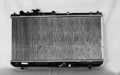 Rareelectrical - New Radiator Assembly Compatible With Mazda 99-00 Protege 1.6L 1.8L L4 1589Cc 1839Cc 432538 2683 - Image 2