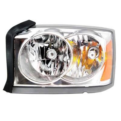 New Left Side Headlight Compatible With Dodge Dakota St Extended Crew Cab 2005 By Part Number