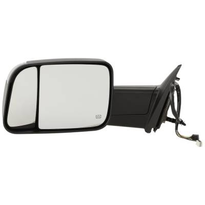 Left Side Tow Mirror Compatible With 2015-2018 Ram 2500 3500 Pickup Power Fold Heated Signal Light