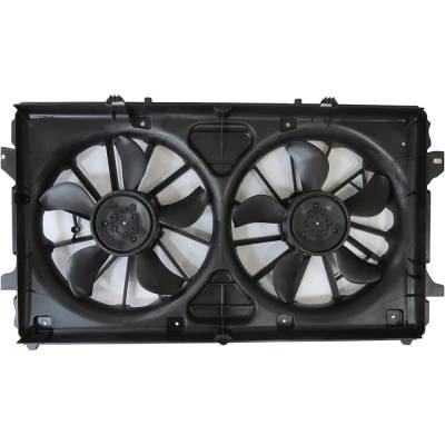 Rareelectrical - New Dual Radiator And Condenser Fan Compatible With Chevrolet Silverado 1500 Custom Crew Extended - Image 2