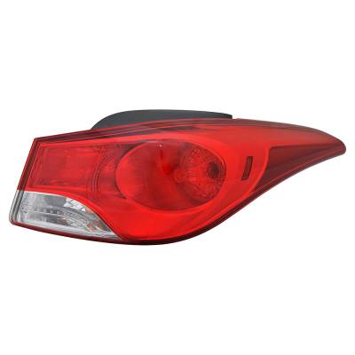 Rareelectrical - New Outer Right Halogen Tail Light Compatible With Hyundai Elantra Coupe Gs Coupe 2 Door 1.8L 2013 - Image 1