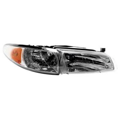 Rareelectrical - New Right Headlight Compatible With Pontiac Grand Prix Gtp Sedan 1997 1998 1999 2000 2001 2002 2003 - Image 1