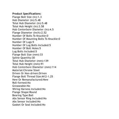 Rareelectrical - Front Hub Bearing Assembly Compatible With 2007-2021 Toyota Tundra 2008-2022 Toyota Sequoia 2Wd - Image 5