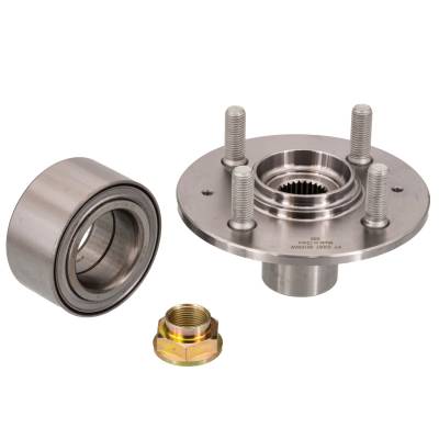 Rareelectrical - Rear Spindle Hub Assembly Compatible With 2001-2005 Honda Civic Fwd 4-Lug Abs Pre-Assembled Direct - Image 3