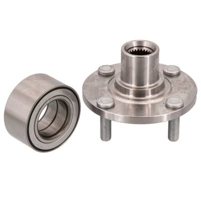 Rareelectrical - Rear Spindle Hub Assembly Compatible With 2000-2002 Mitsubishi Mirage Fwd 4-Lug No Abs Pre-Assembled - Image 2