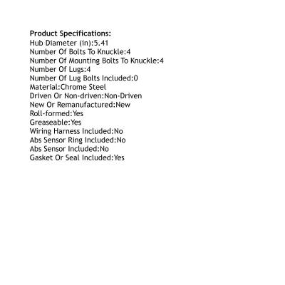 Rareelectrical - Rear Hub Bearing Assembly Compatible With 2007-2012 Mini Cooper Clubman Countryman Classic 4-Lug - Image 5