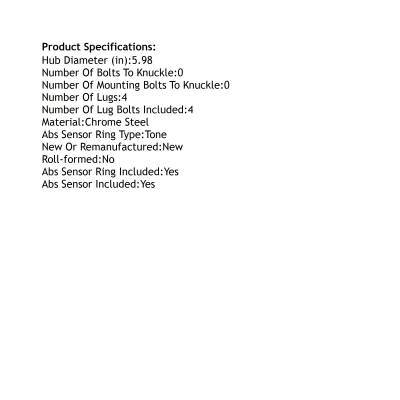 Rareelectrical - Rear Hub Bearing Assembly Compatible With 1992-1994 Acura Vigor Fwd 5-Lug Abs Pre-Assembled 512031 - Image 5